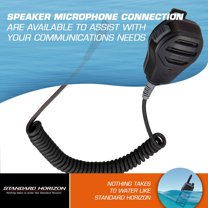MH-73A4B Standard Horizon Speaker/Microphone Black, Small