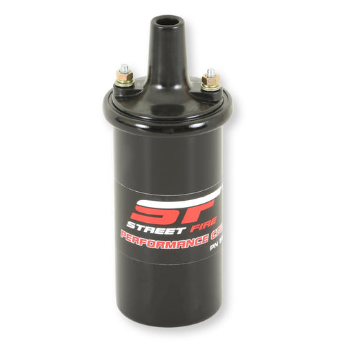 MSD 5524 Street Fire High Performance Ignition Coil - Canister style - Black