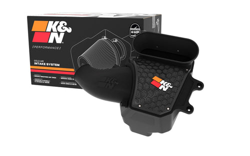 Cold Air Intake System K&N: High-Flow Air-Filter, Increase Performance & Horsepower: Compatible with 2021-2022 JEEP Wrangler JL, 63-1588