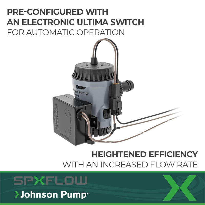 Aqua Void Ultima Combo Johnson Pump - 12V, 800 GPH