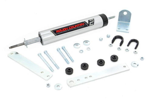 Rough Country V2 Steering Stabilizer - 1980-1996 Ford F-150/Bronco - 8734270