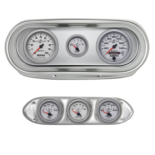 AutoMeter Dash Kit Direct Fit, Nova 62-65, Tach/Mph/Fuel/Oilp/Wtmp/Volt, Ultra-Lite Ii (2127-14)