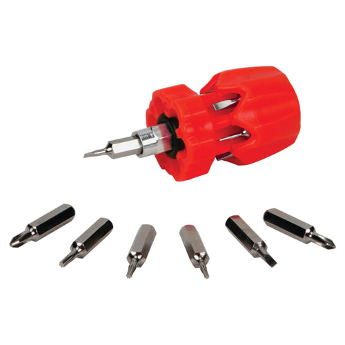Stubby Performance Tool W476 Precision Screwdriver, 7 Piece (with Phillips, Slotted and Star Bits)