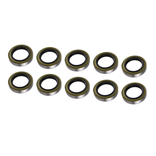 Lippert Double Lip Grease Seal Replacement for 1,250 to 8,000-lb. RV Trailer Axles, 2.25" Inner Diameter, 10-Pack - 122088