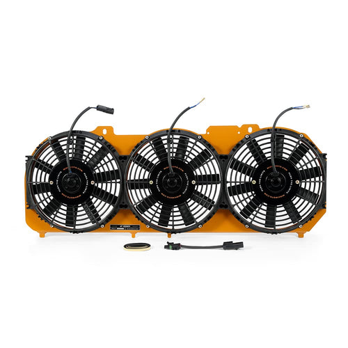 Mishimoto Aluminum Performance Fan Shroud Compatible With Jeep Cherokee XJ 4.0L 1989-2001, Gold