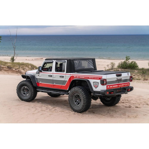 Trailview Fastback Soft Top for Jeep Gladiator JT | RAMPAGE PRODUCTS, Black, Vinyl | 139035 | Fits 2020-2025 Jeep Gladiator JT