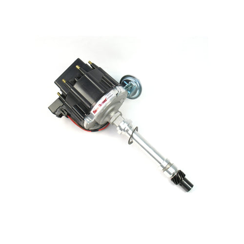 PerTronix Flame-Thrower D1050 Black Cap Machined Housing Distributor HEI for Chevrolet Small Block/Big Block