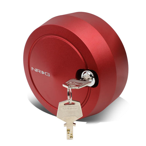 NRG Innovations Steering Wheel NRG-SRK-201RD Version 2 Quick Release Short Hub Adapter with Mounting Bolts, Quick Lock W/Free Spin Red
