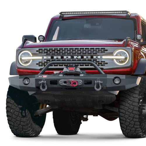 Elite Series WARN 107856 Front Bumper with Grille Guard, Fits: Ford Bronco (2021)
