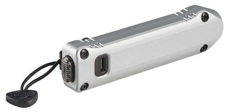 Wedge XT Streamlight 500-Lumen 1,900-Candela Flat Everyday Carry Flashlight, Includes USB-Cable and Pocket Lanyard, Silver