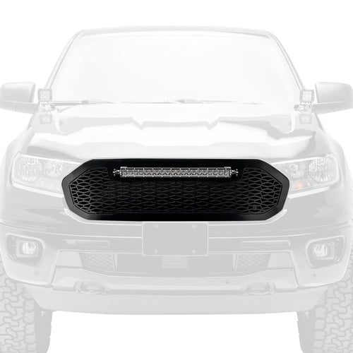 ZROADZ Grille 1 Pc Replacement 2019-2021 Ford Ranger with (1) 20" LED - PN #Z315821