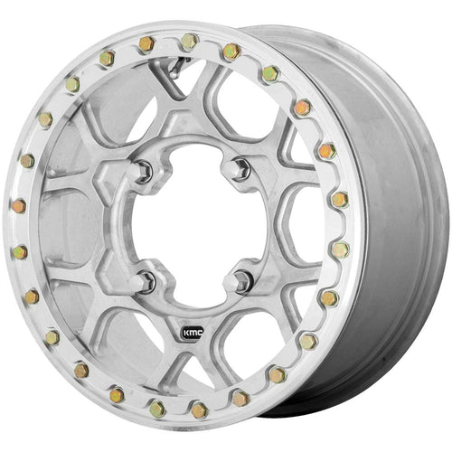 KMC Wheels KS433 Powersports 15X6 4X137 RAW-MACH-FRG 38MM - KS43356048538A