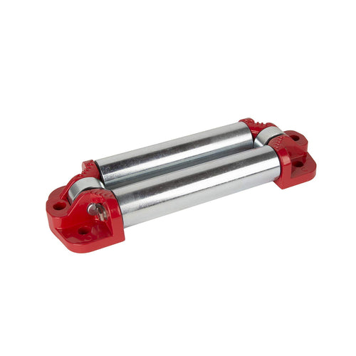Winch Fairlead, Roller, 4-Way, Red | Rugged Ridge | 11238.52