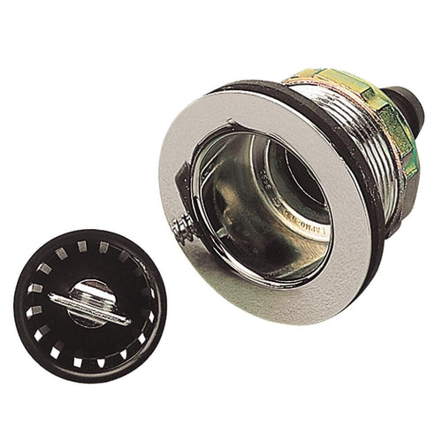 Sink Drain Sea-Dog w/Strainer f/2" Openings - 5/8" Barb