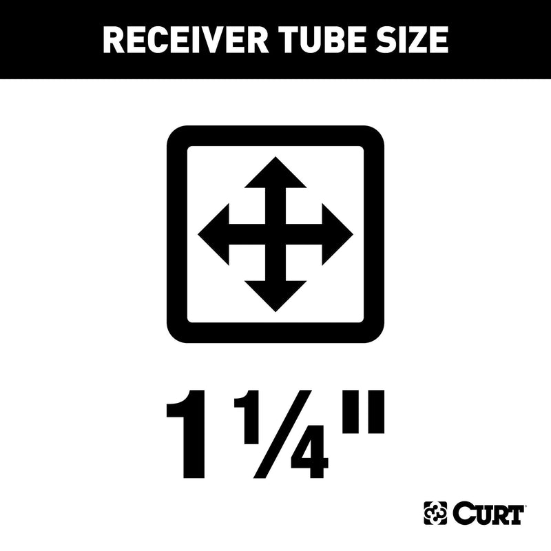 CURT Class 1 Trailer Hitch, 1-1/4-Inch Receiver, Fits Select 9-3 Saab