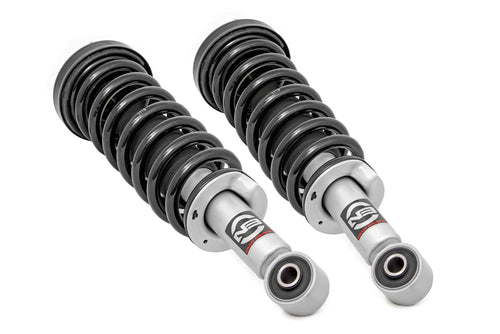 Rough Country Loaded N3 Struts for Toyota Tacoma (1995-2004) w/2.5" Lift - Performance Suspension Upgrade, 2 Pre-Loaded Coil Struts