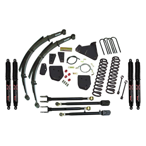 Skyjacker Suspension Lift Kit F8852KS-B w/Shock Black MAX Shocks 8 in. Lift Incl Front Coils Rear Springs