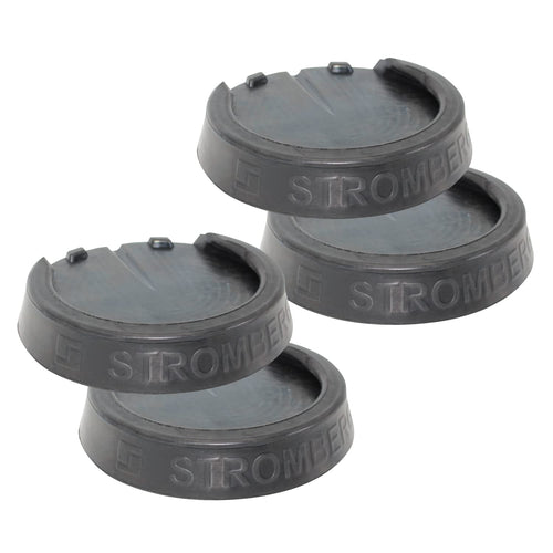 Stromberg Carlson Leveling Jack Pads RV - Durable Rubber Blocks for Leveling, Anti-Slip Jack Pads for RVs and Campers, Protects Against Rust Stains, Non-Slip Design, 10 Inch Round Foot Pads, 4 Pack