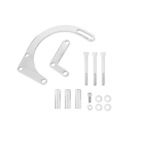 Low Mount Mr. Gasket Alternator Bracket Sb Chev Swp, Chrome