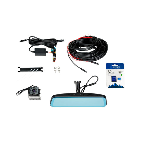 Heavy Duty Brandmotion FVMR-1150 FullVUE Mirror Vision Camera System | Full Touchscreen for Easy Adjustments | Anti-Glare Tempered Glass Screen | Automatic Brightness Adjustment | G-Shock Sensor