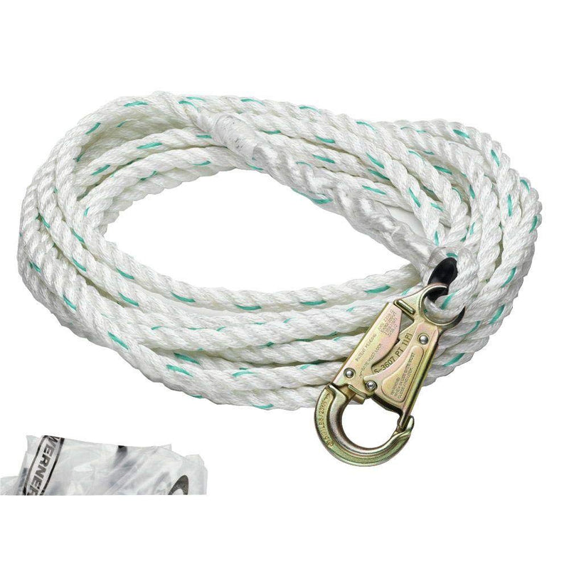 L201100 Werner 100-Foot 5/8" Poly-DAC Vertical Lifeline, 1per Pack