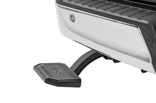 Rough Country Bed Step Retractable for Ford F-150 (2015-2020) & Raptor (2017-2020) - Manual Pull Tailgate Step, Non-Slip Truck Step