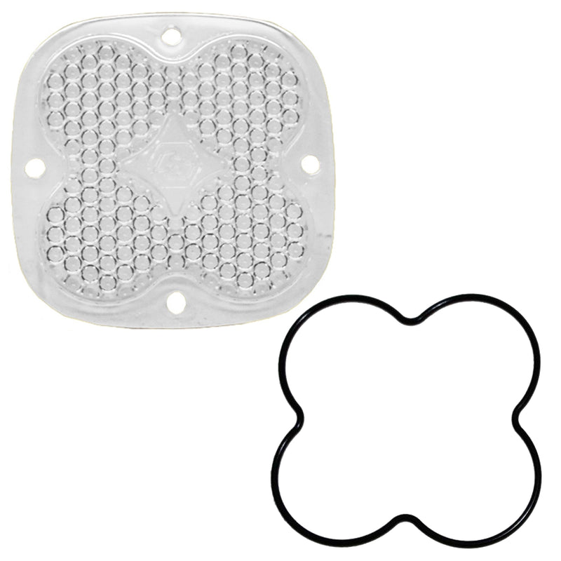 LED Lens Kit Baja Designs Squadron (Pro and Sport), 1 Pack (Work/Scene; Clear Lens)