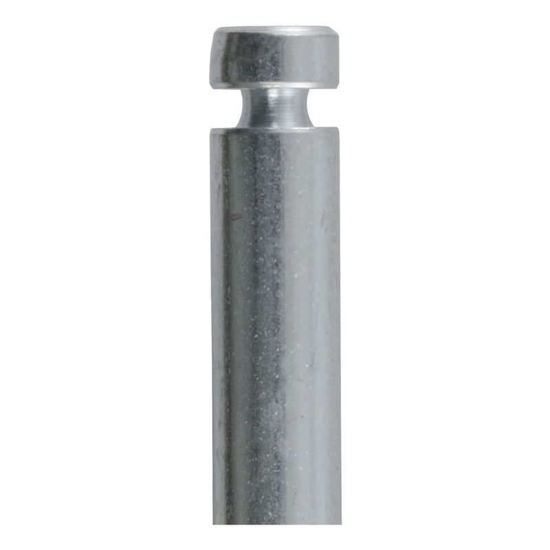 CURT Trailer Hitch Pin & Clip with Grooved Head, 1/2-Inch Diameter, Fits 1-1/4-Inch Receiver, Clear ZINC