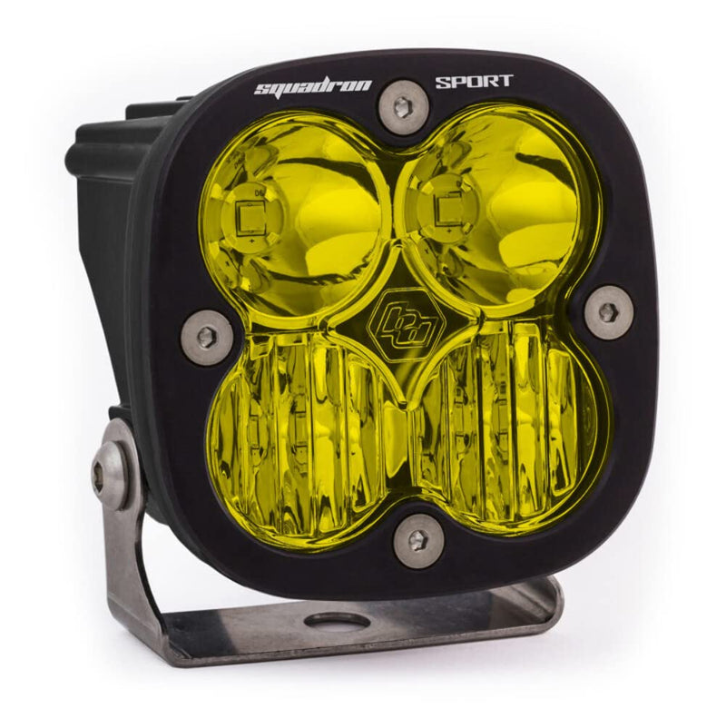 Baja Designs Squadron Sport Led Light Pod Driving/Combo Pattern Amber Black