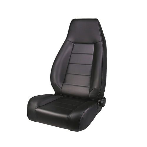 Rugged Ridge | High-Back Seat, Front, Reclinable, Black Denim | 13402.15 | Fits 1976-2002 Jeep CJ & Wrangler YJ/TJ