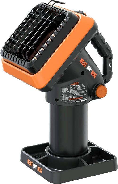 4,000 BTU Heat Hog Portable Propane Radiant Space Heater, Indoor, Outdoor, Garage, Camping, Outdoor Sports, Boating, RVs, Angled Design, Gas Powered