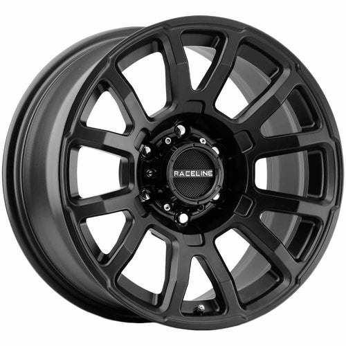 Gauge Raceline Wheels 950 Satin Black Wheel (20 x 9. inches /8 x 170 mm, 0 mm Offset)