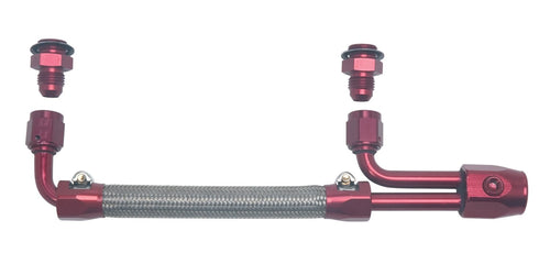 King Demon Edelbrock Braided Stainless Steel Fuel Line Kit 8088