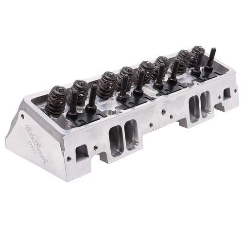 Victor Jr. Series Edelbrock 61255 Cylinder Head 23 Degree Small Block Chevy 220cc