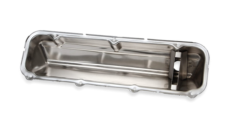 Chrome Valve Covers Mr. Gasket 9413 with Baffle
