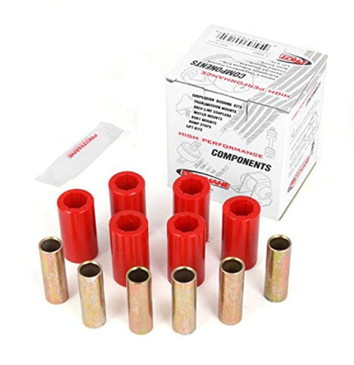 Suspension Leaf Spring Bushing Kit, Rugged Ridge Red | 18364.01 | Fits 1955-1975 Jeep CJ