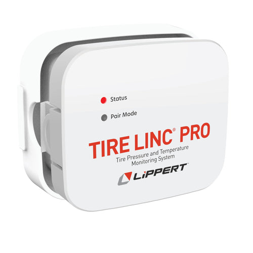Lippert PRO Tire LINC RV Tire Pressure/Temperature Monitoring System (TPMS) 6-Tire Bundle with External Stem Sensors, Repeater, and Dock #2024115891