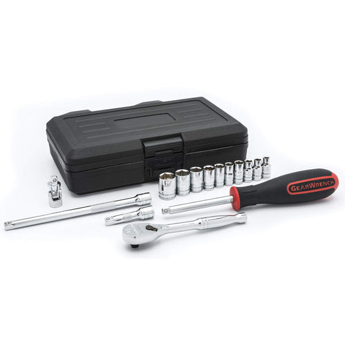 15 Pc. GEARWRENCH 1/4" Drive 6 Point Standard SAE Mechanics Tool Set - 80650