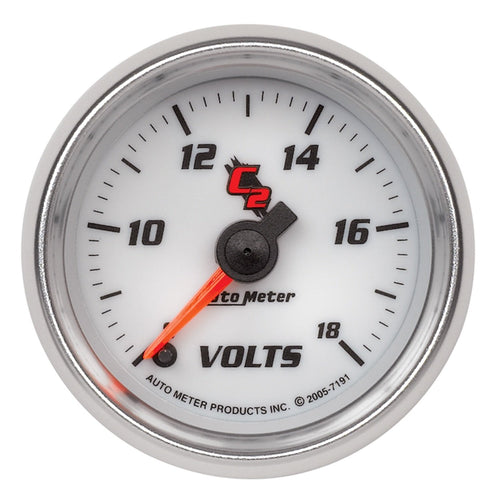 C2 Auto Meter 7191 Full Sweep Electric Voltmeter Gauge