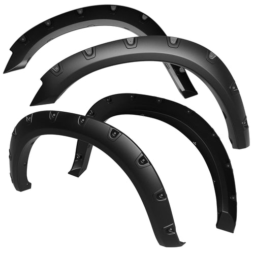 Tyger Auto TG-FF8D4137 Fender Flare Set for 2010-2018 Dodge Ram 2500 3500 (ONLY Fit Fleetside Models with 76.3" & 98.3" Bed) | Rugged Textured Black Pocket Bolt-Riveted, 4 Piece