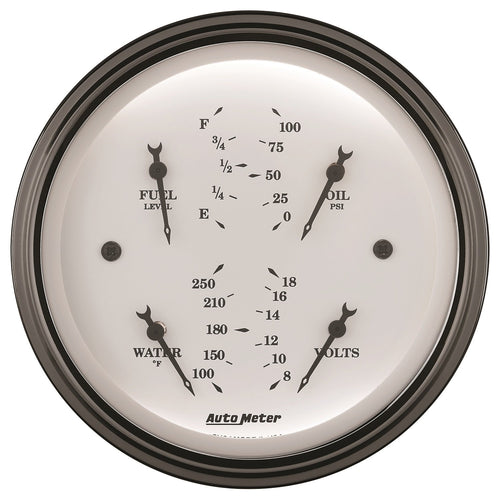 Auto Meter Old TYME White 1614 Quad Gauge