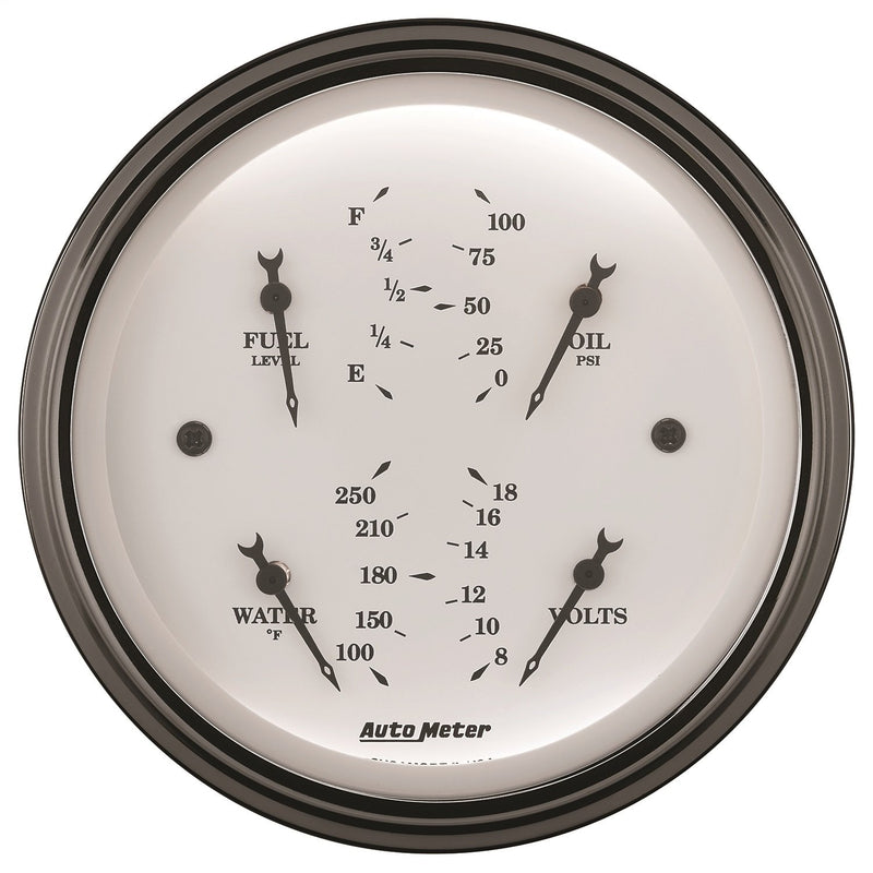 Auto Meter Old TYME White 1614 Quad Gauge