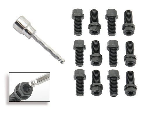 Hex Head Mr. Gasket 3420G Header Bolt , Black