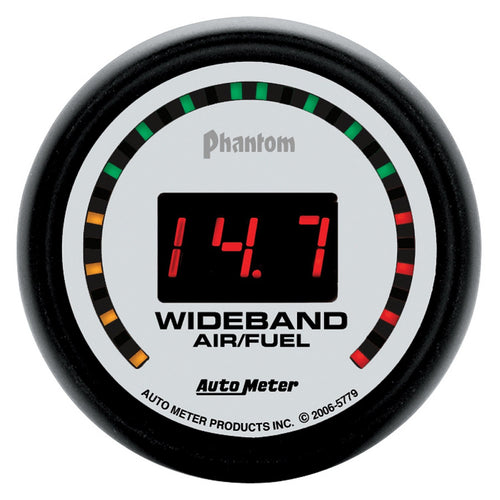 Auto Meter Phantom Wide Band Air Fuel Ratio Kit, 2.3125 in. 5779