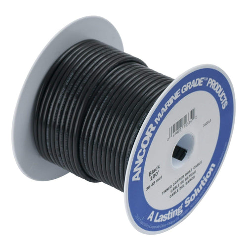 Marine Grade Ancor Battery Cable (Color: Black, Size: 4 awg, Option: 50')