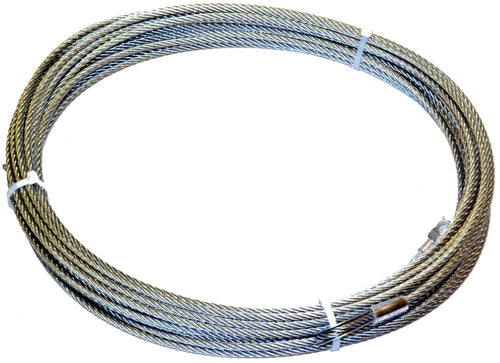 Steel Cable Wire Rope WARN 38314 Accessory: with Loop End and Terminal, 5/16" Diameter x 100' Length, 4.75 Ton (9,500 lb) Capacity