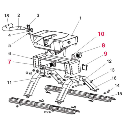 Pivot Pin Kit Husky Towing Products for 16Kw & 26Kw 31574