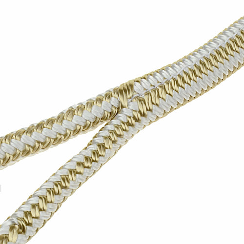 T-H Marine Double Braid Premium Nylon Dock Line with Eye Splice - Gold (1/2" X 25')