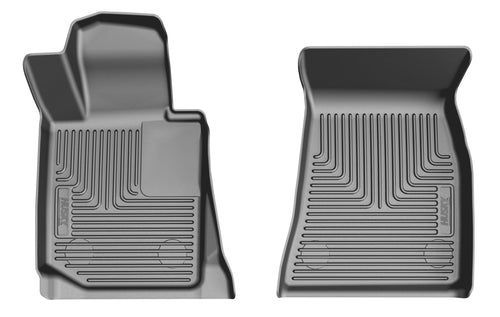 Weatherbeater Husky Liners Floor Mats | Fits 2022-2025 BMW 330i | Front Row, 2-pc Black - 15091