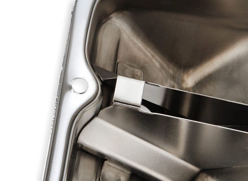 Chrome Valve Covers Mr. Gasket 9413 with Baffle